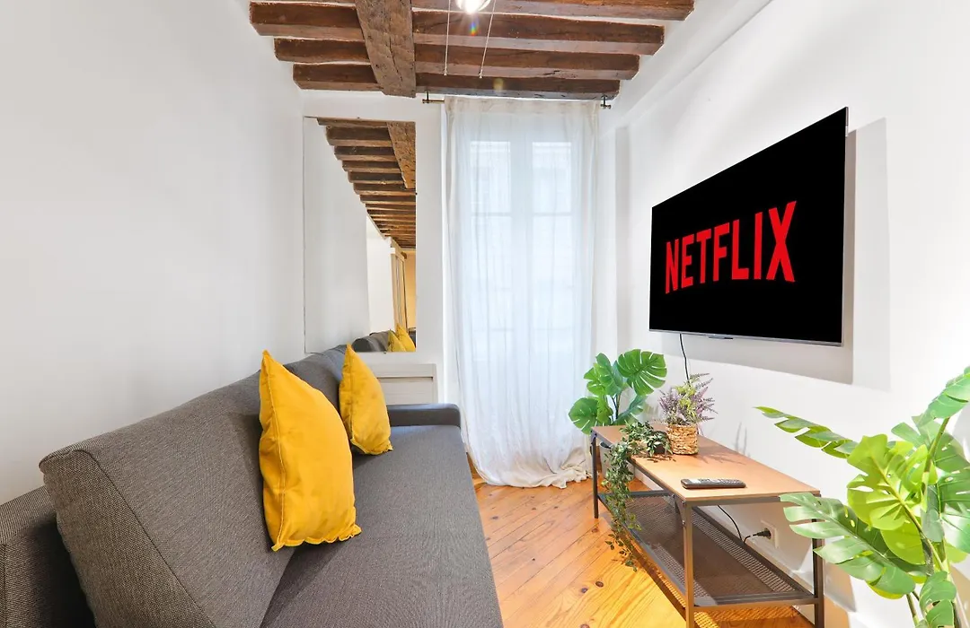 Studio Charmant Appartement Quartier Les Marais Free Netflix-1