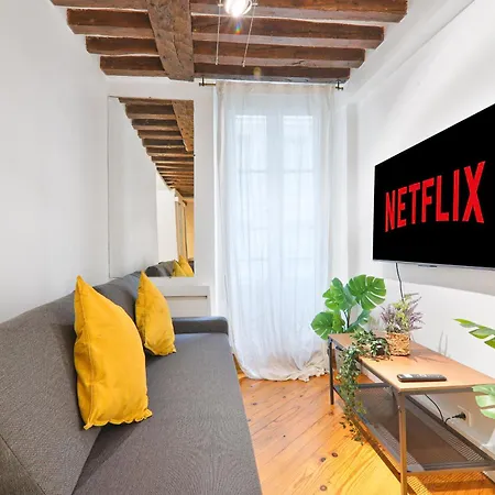 Studio Charmant Appartement Quartier Les Marais Free Netflix-3